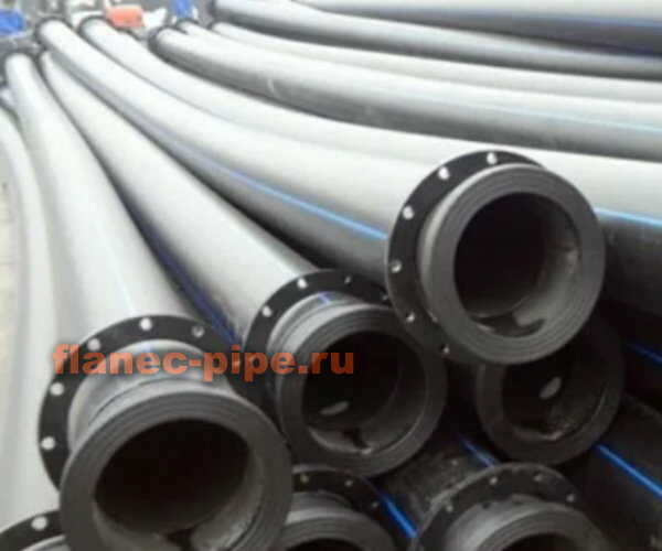Труба ПЭ 100 355 мм с фланцами в Самаре